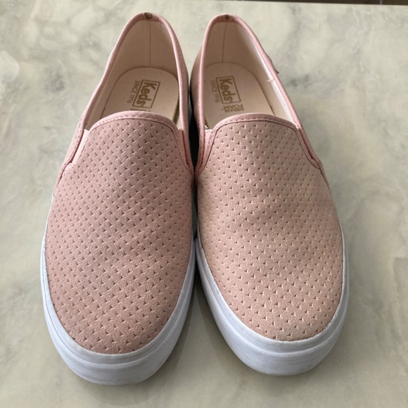 Keds Women’s Double Decker Slip-on Suede Leather Sneaker - Picture 7 of 11